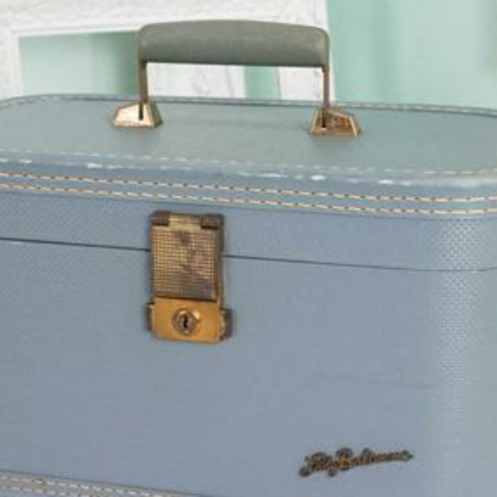 Vintage Carry on Train Case